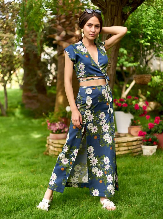 Floral Crop Top - Görsel 2